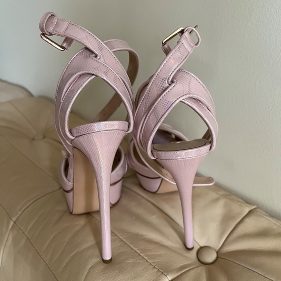 Casadei Blade Platform Sandals (blush pink) - Picture 5 of 5